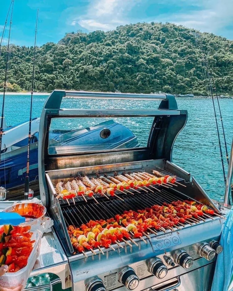 impressive seafood bbq on samui luxury party boat