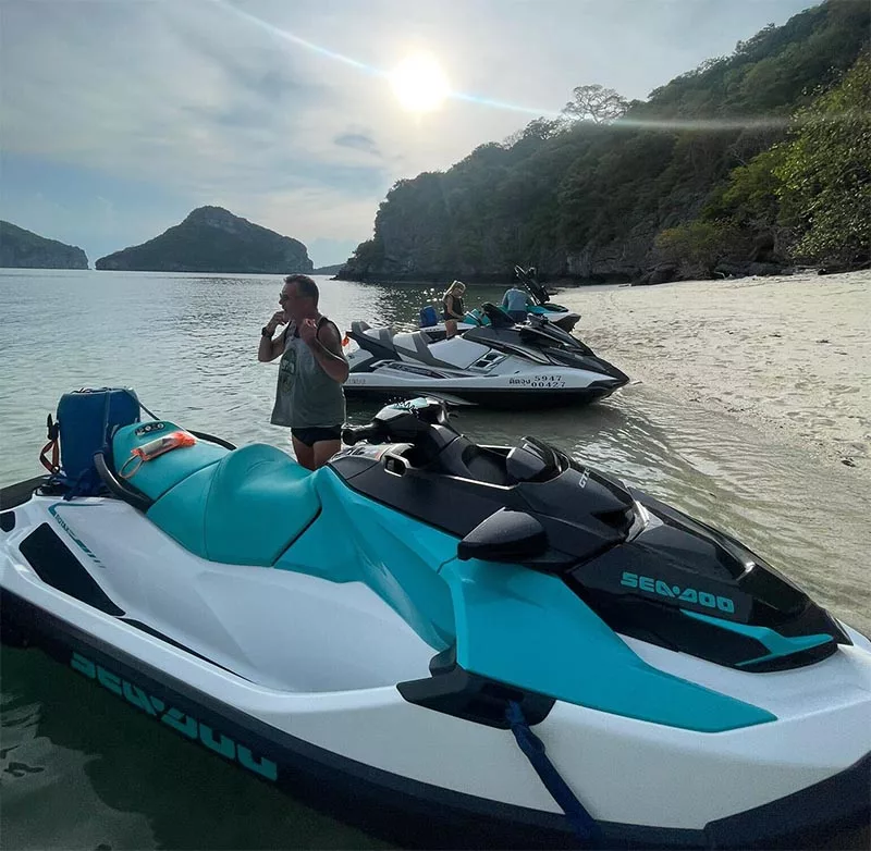 sunset jet ski hire samui